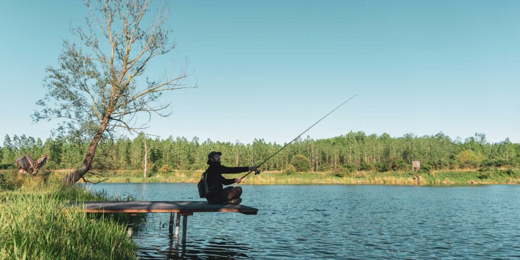 fishing on private lake