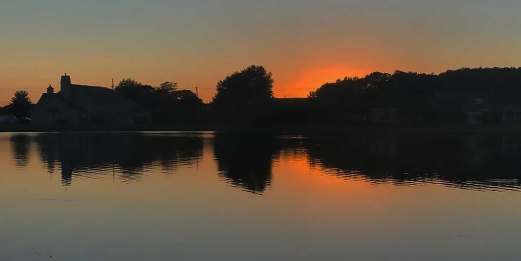 Bass fishing at night