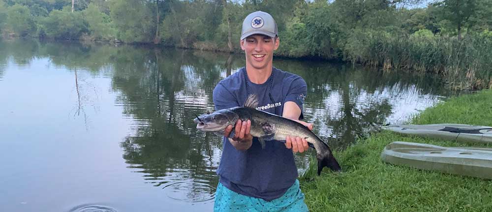 flathead catfish in private pond kansas